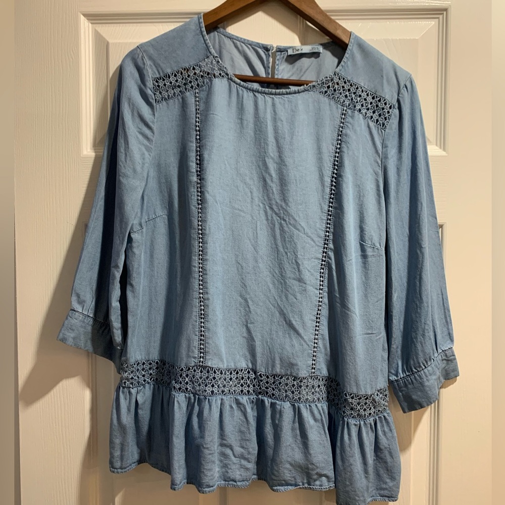 Dex denim looking blouse